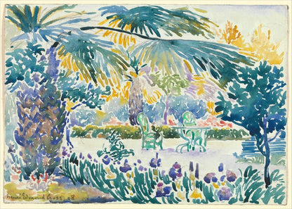 Garden of the Painter at Saint Clair - by Henri-Edmond Cross