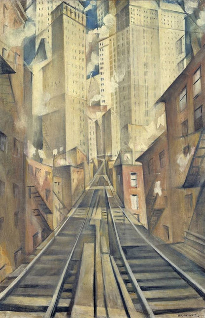 The Soul of the Soulless City ('New York - an Abstraction') - by Christopher R. W. Nevinson