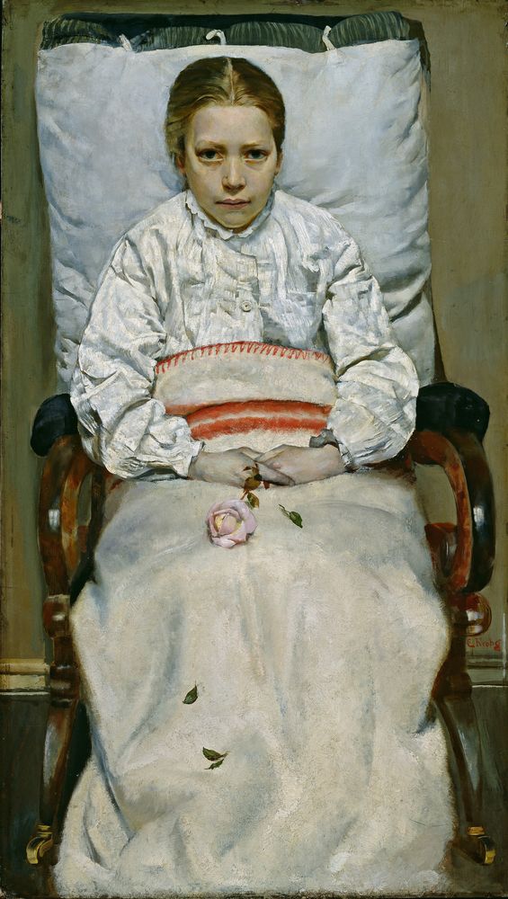 Sick Girl - by Christian Krohg