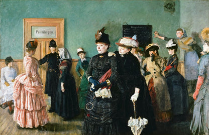 Albertine to see the Police Surgeon - by Christian Krohg