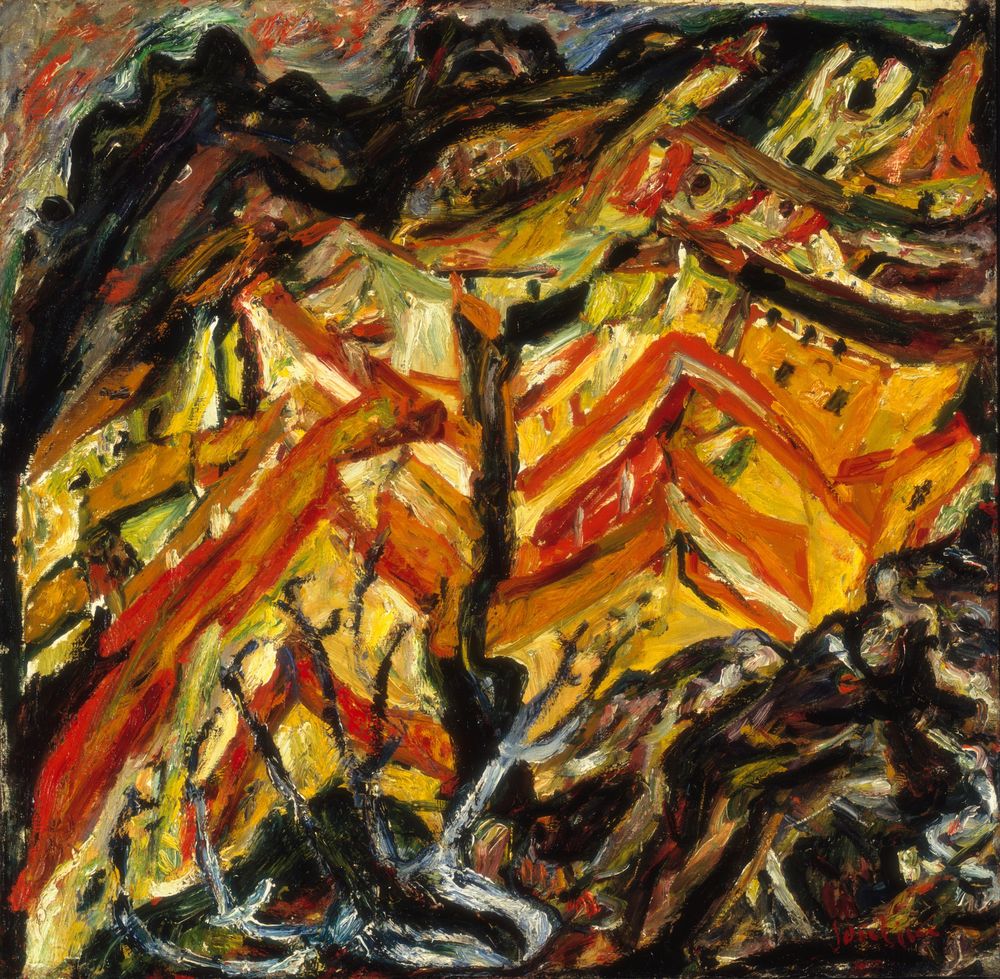 View Overlooking Céret - by Chaïm Soutine