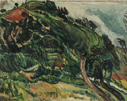 Landscape with trees in the wind - by Chaïm Soutine