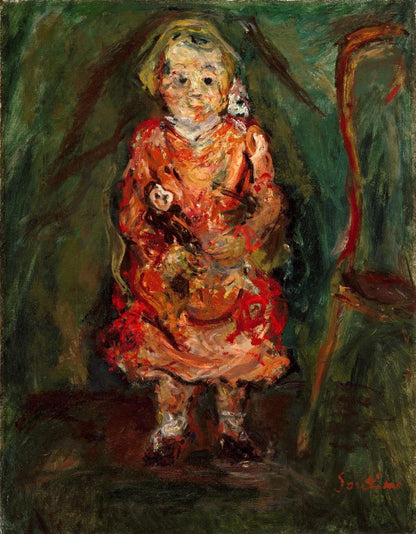 Young Girl with a Doll - by Chaïm Soutine