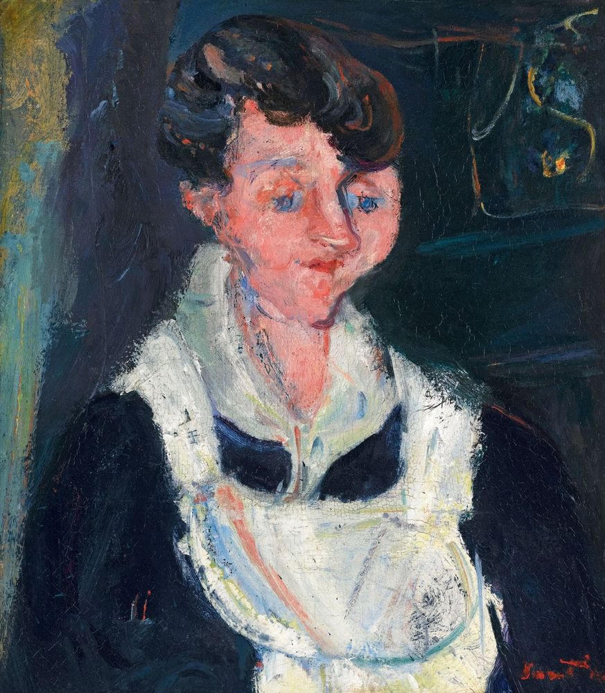 Jeune Servante (Waiting Maid, also known as La Soubrette) - by Chaïm Soutine