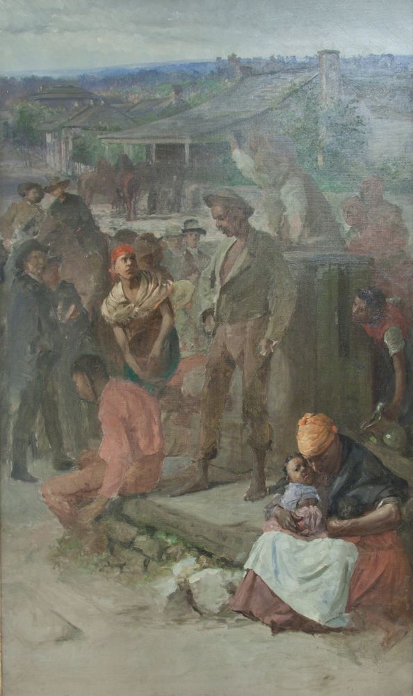 Slave Auction - by Charles T. Webber