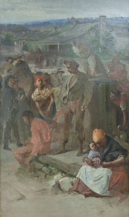 Slave Auction - by Charles T. Webber