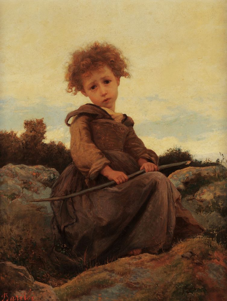 The peasant girl - by Cecrope Barilli