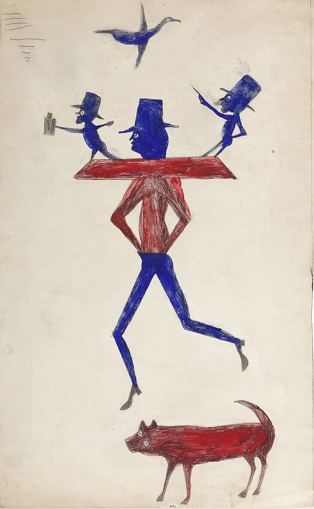 Man with Yoke - by Bill Traylor