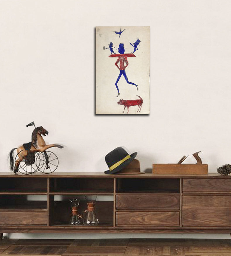 Man with Yoke - by Bill Traylor