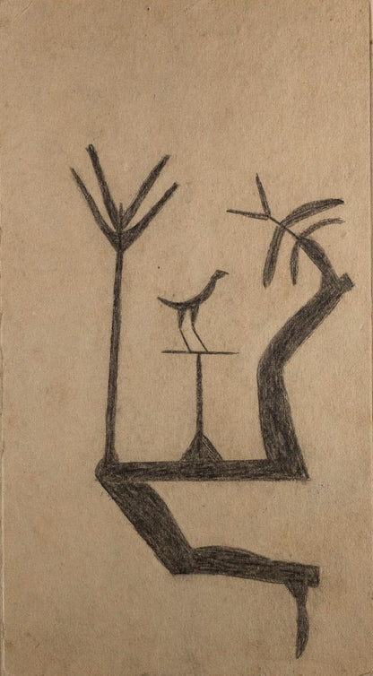 Leg Forms with Bird - by Bill Traylor