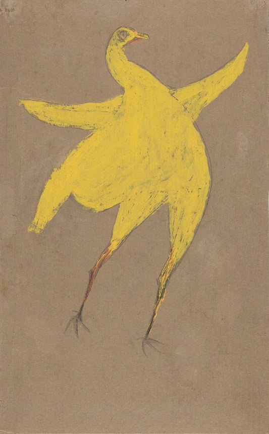 Yellow Chicken - by Bill Traylor