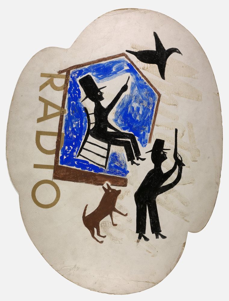 Untitled (Radio) - by Bill Traylor