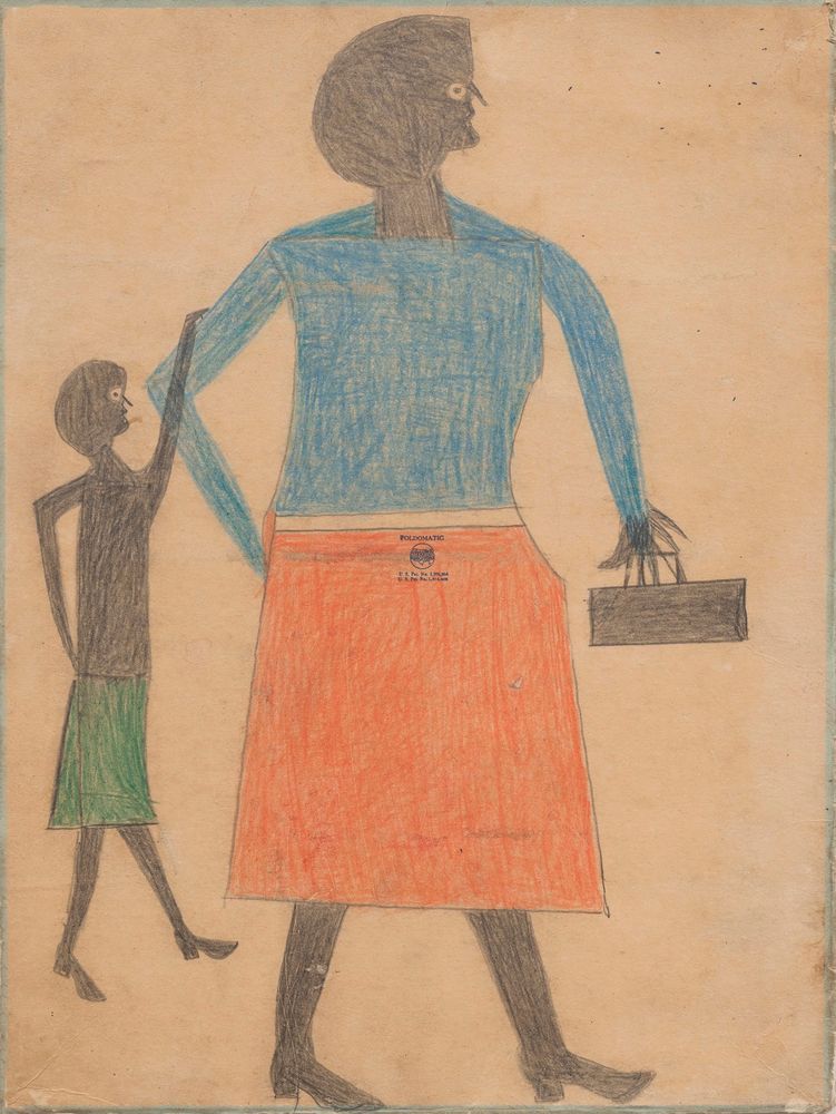 Mother with Child - by Bill Traylor