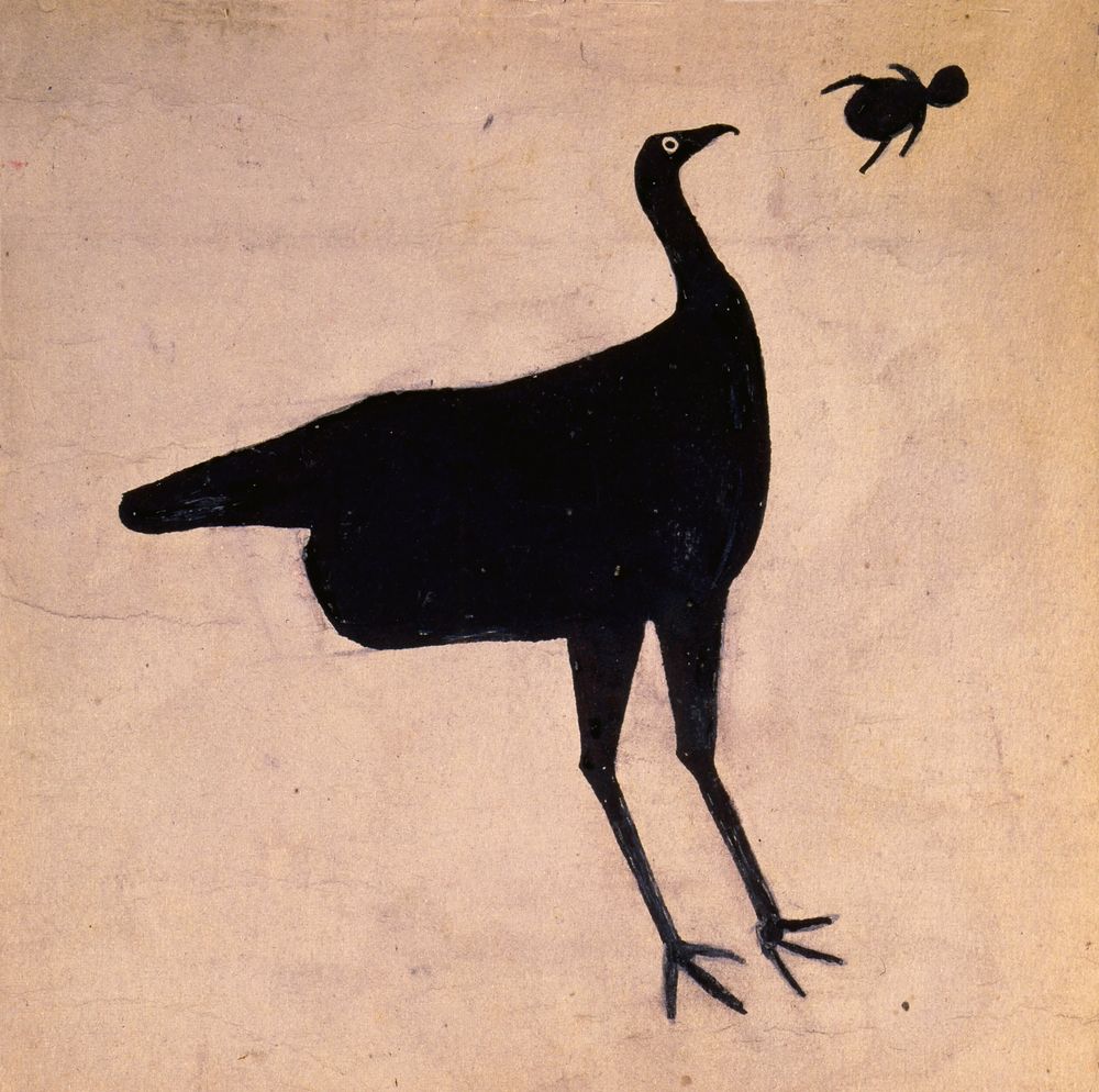 Untitled [Turkey with Bug] - by Bill Traylor