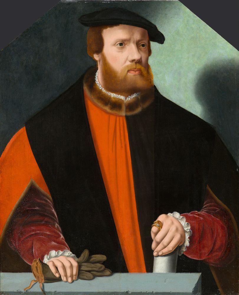 Portrait of Heinrich Crüdener - by Barthel Bruyn the Younger