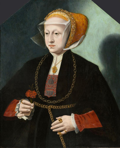 Portrait of the Wife of Heinrich Crüdener - by Barthel Bruyn the Younger