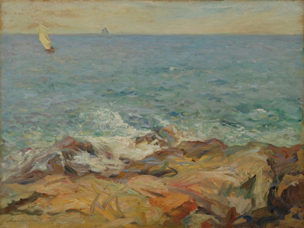 Rising Wind and Tide - by Augustus Vincent Tack