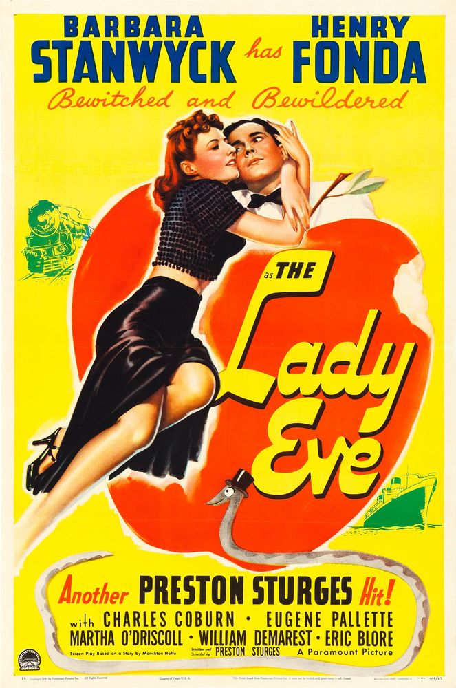 The Lady Eve (Paramount, 1941) Movie Poster Reprint