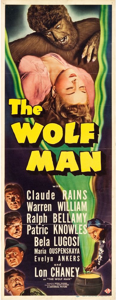 The Wolf Man (Universal, 1941) Movie Poster Reprint