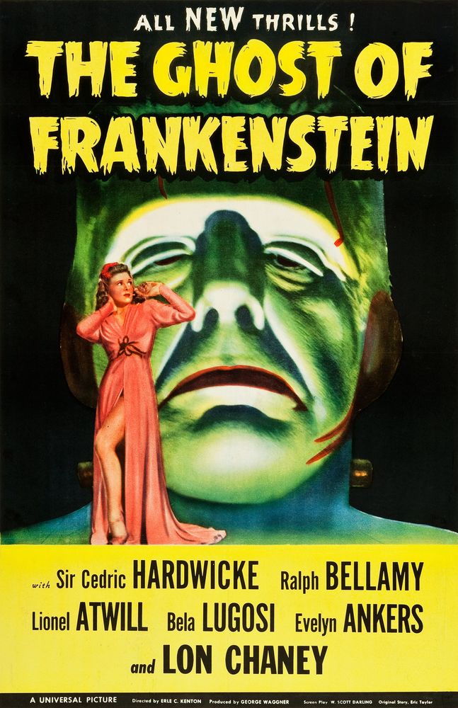 The Ghost of Frankenstein (Universal, 1942), Movie Poster Reprint