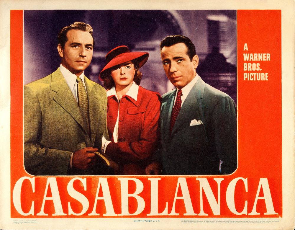 Casablanca (Warner Bros., 1942). Movie Poster Reprint