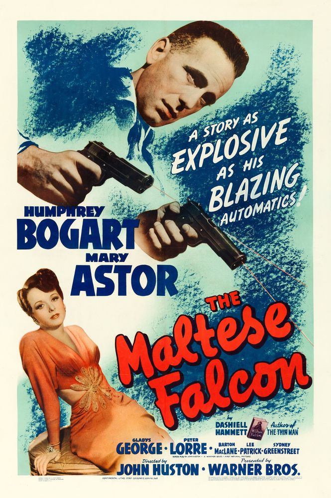 The Maltese Falcon (Warner Brothers, 1941). Movie Poster Reprint