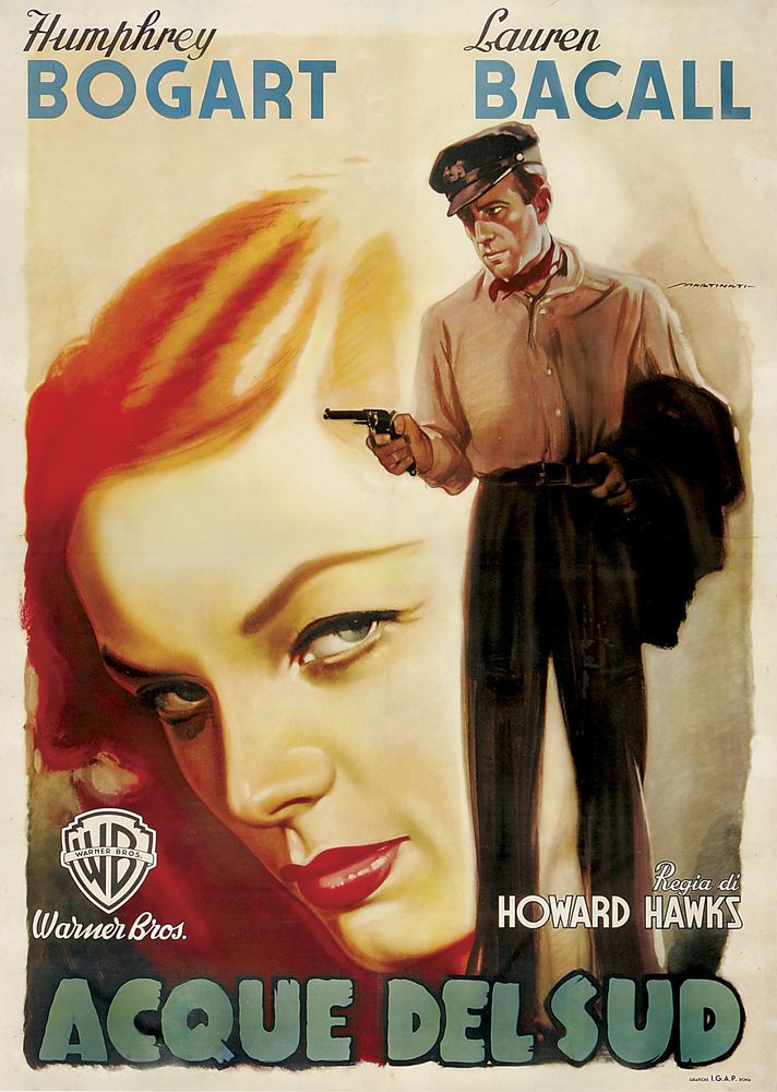 To Have and To Have Not (Warner Brothers, 1945 Post-War Release). Italian Movie Poster Reprint