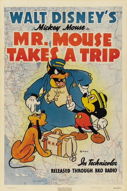 Mr. Mouse Takes a Trip (RKO, 1941) Movie Poster Reprint