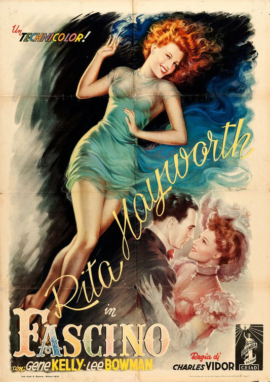 Cover Girl (Columbia, 1948). First Post-War Release Italian Poster, Anselmo Ballester Artwork. Movie Poster Reprint