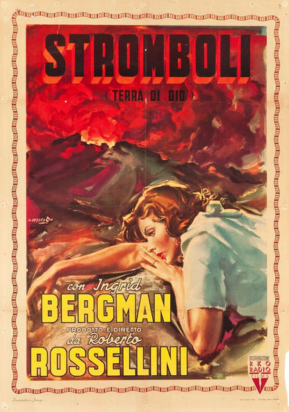 Stromboli (RKO, 1950). Italian Movie Poster Reprint