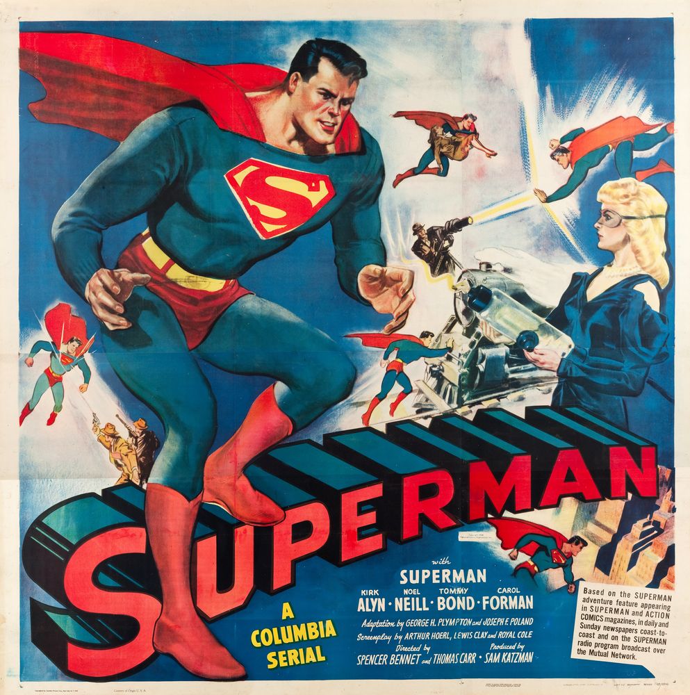 Superman (Columbia, 1948) Movie Poster Reprint