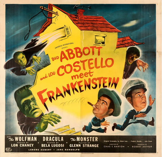 Abbott and Costello Meet Frankenstein (Universal International, 1948). Movie Poster