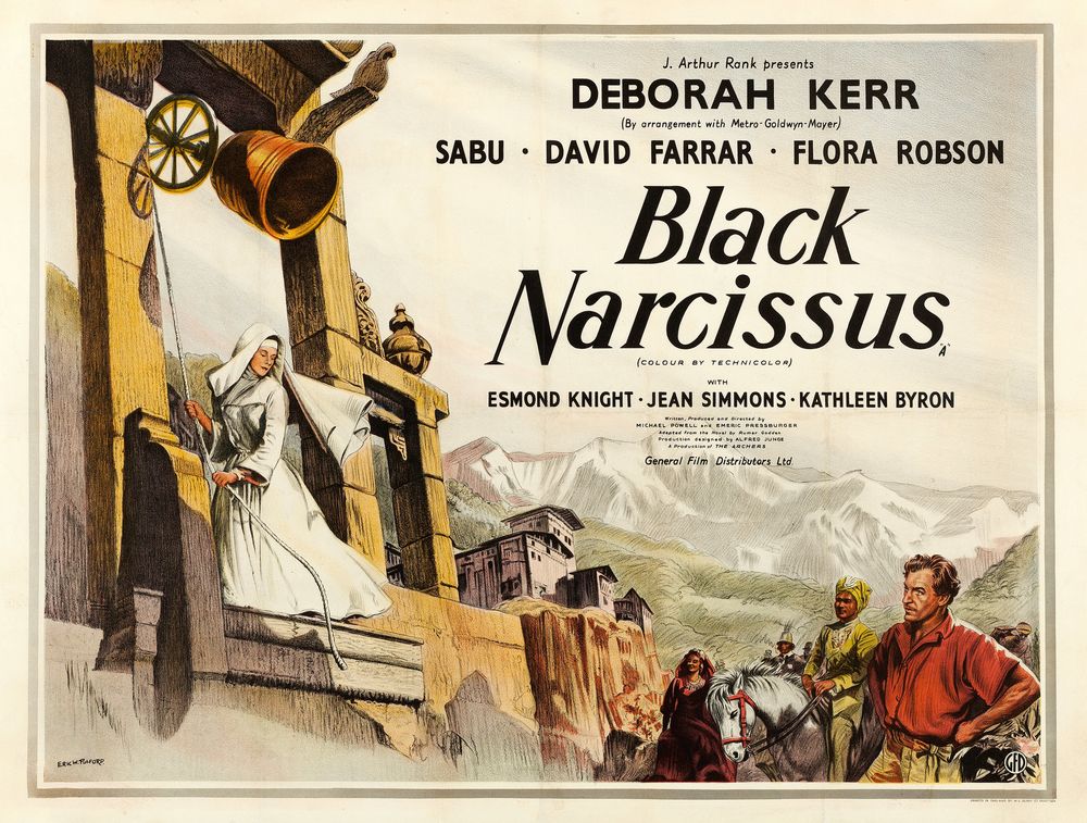 Black Narcissus (General Film, 1947). British Movie Poster, Eric W. Pulford Artwork.