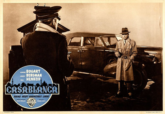 Casablanca (Warner Bros., R-1953). Movie Poster Reprint