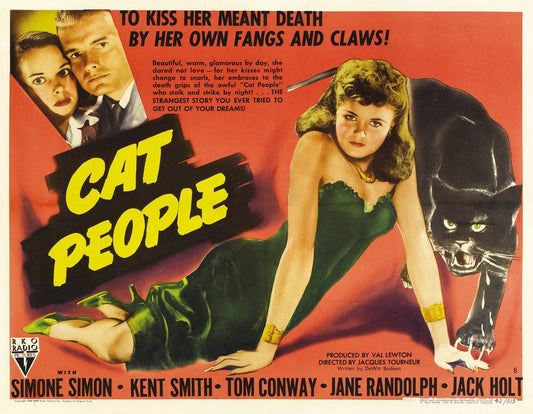 Cat People (RKO, 1942). Style B. Movie Poster Reprint