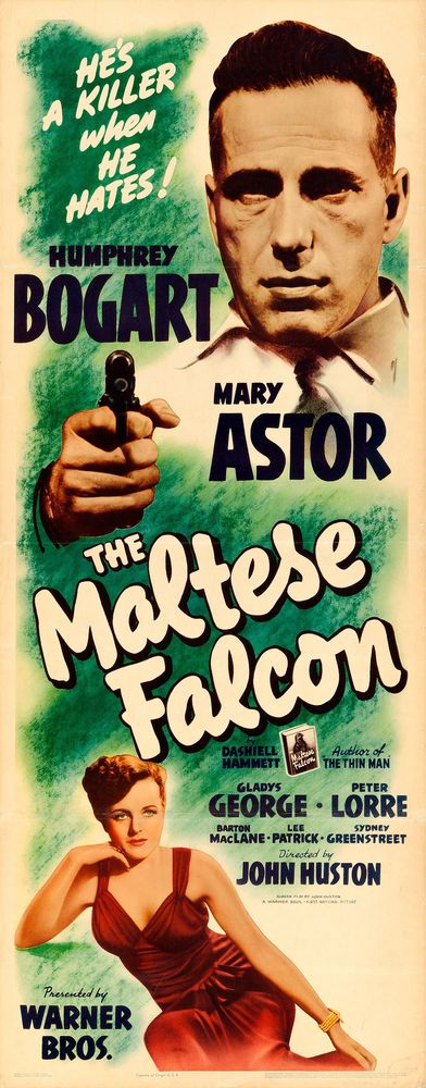 The Maltese Falcon (Warner Brothers, 1941). Movie Poster Reprint