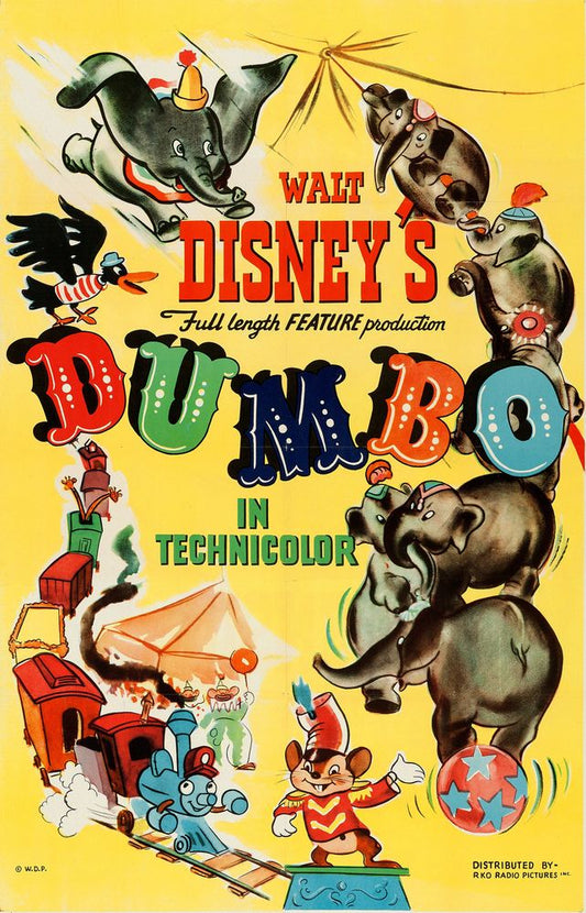 Dumbo (RKO, 1941). Style A. Movie Poster Reprint