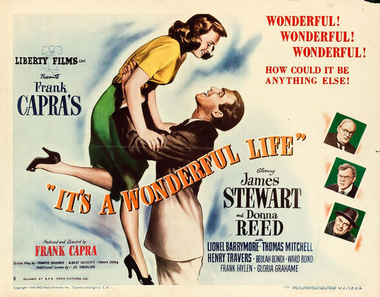 It's a Wonderful Life (RKO, 1946). Style B. Movie Poster Reprint