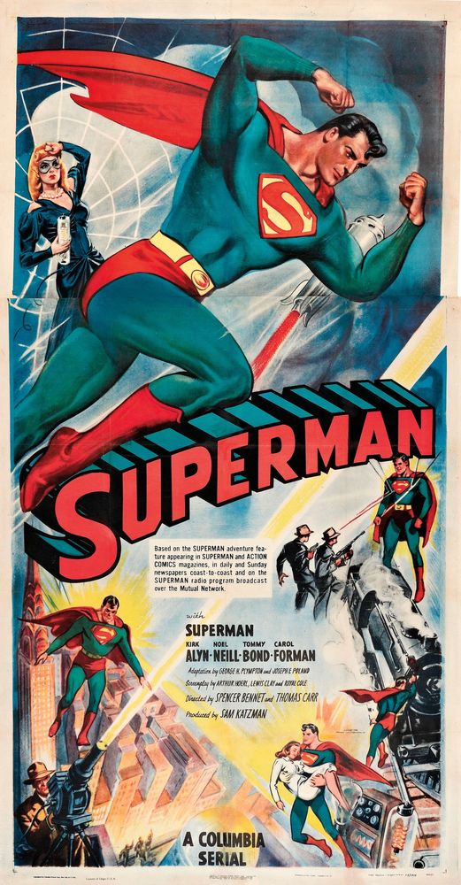 Superman (Columbia, 1948). Movie Poster Reprint