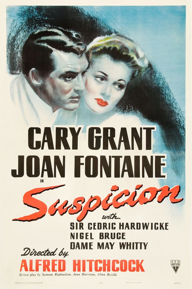 Suspicion (RKO, 1941). Movie Poster Reprint