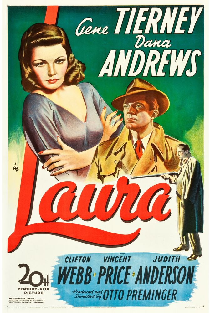 Laura (20th Century Fox, 1944). Movie Poster Reprint