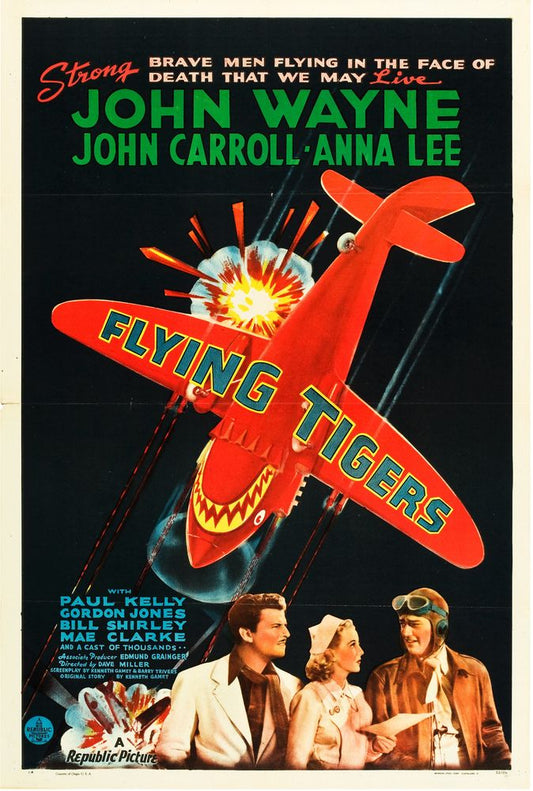 Flying Tigers (Republic, 1942). Style A. Movie Poster Reprint