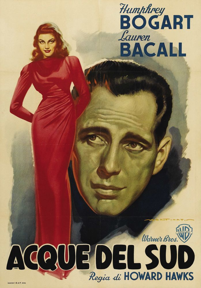 To Have and To Have Not (Warner Brothers, 1948 Post War Release). Italian Movie Poster Reprint