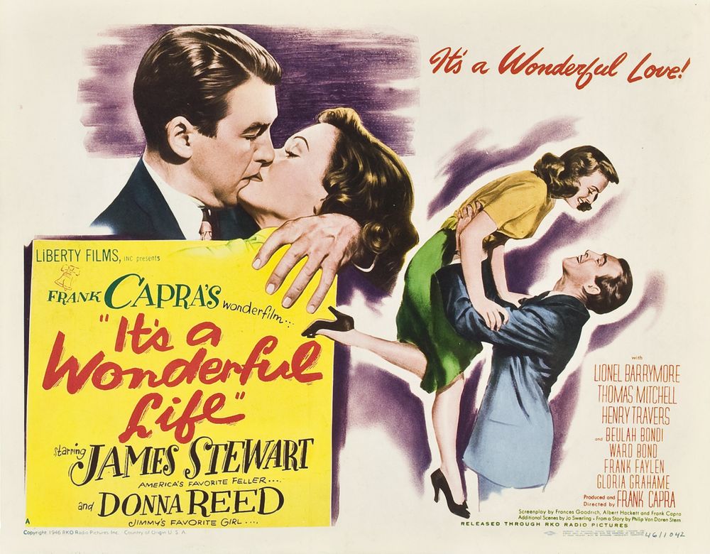 It's a Wonderful Life (RKO, 1946). Style A. Movie Poster Reprint