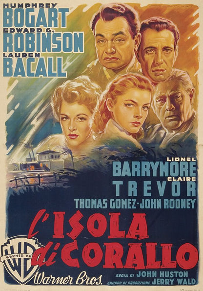 Key Largo (Warner Brothers, 1948). Italian Movie Poster Reprint