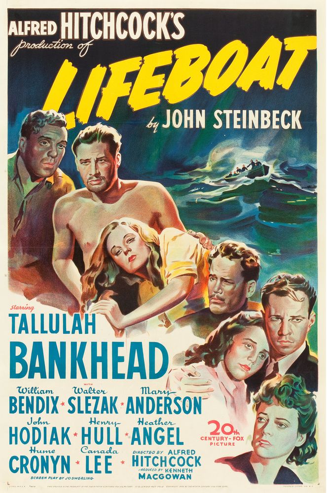 Lifeboat (20th Century Fox, 1944). Movie Poster Reprint