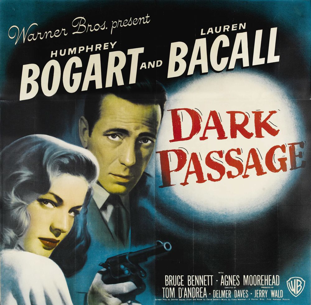 Dark Passage (Warner Brothers, 1947). Movie Poster Reprint