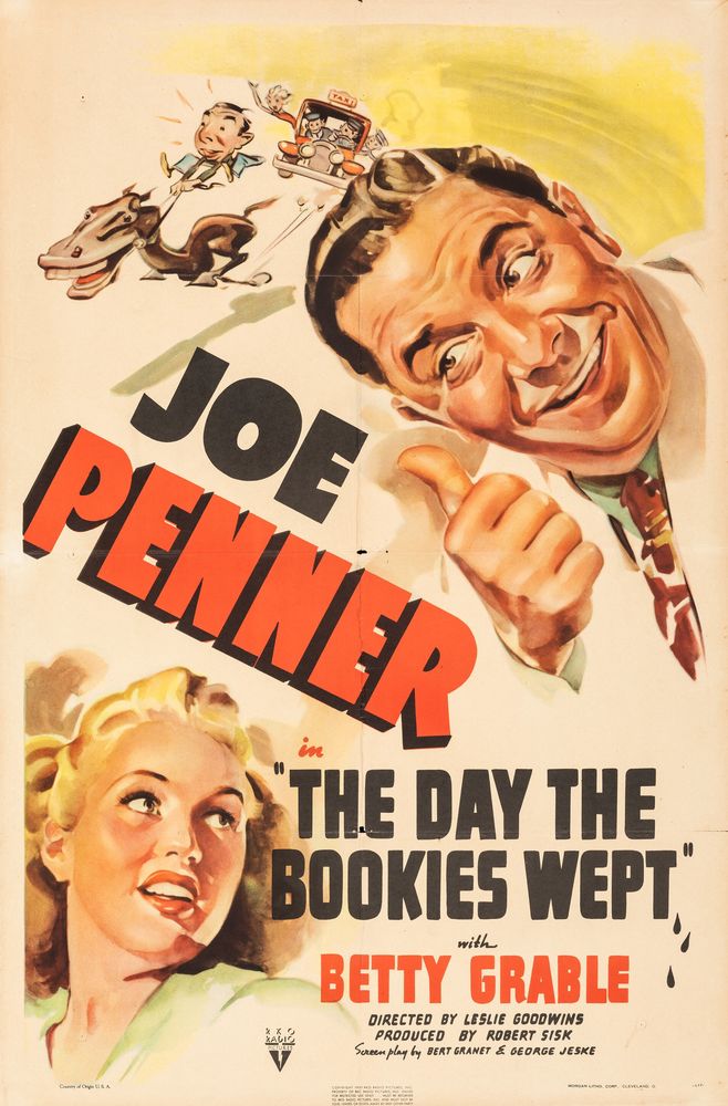 The Day the Bookies Wept (RKO, 1939). Comedy. Movie Poster Reprint