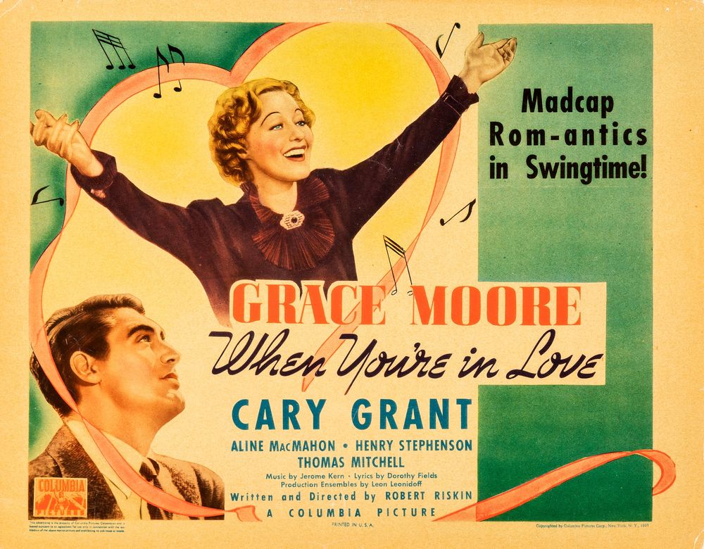 When You're in Love (Columbia, 1937). Romance. Movie Poster Reprint