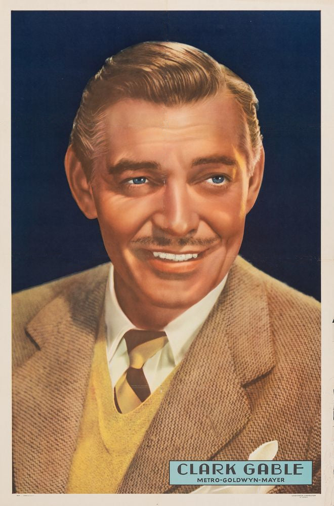 Clark Gable (MGM, Late 1940s). Personality Poster. Miscellaneous. Movie Poster Reprint